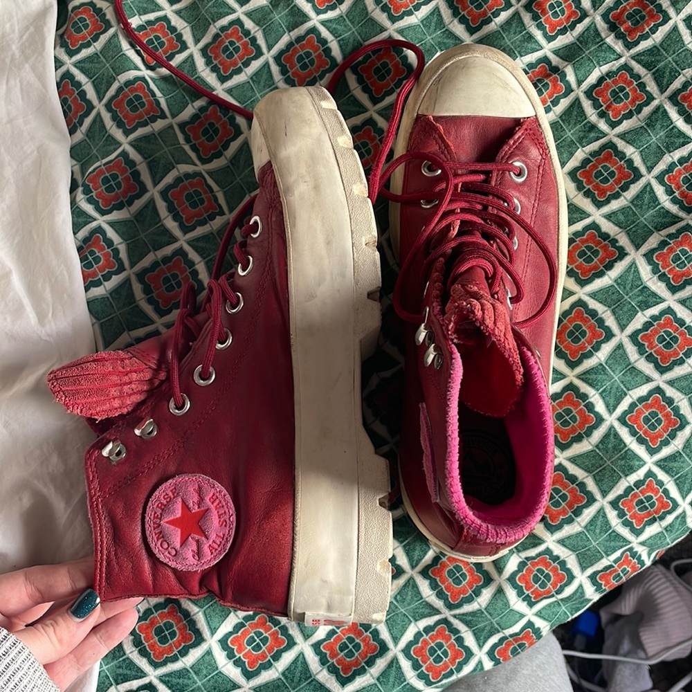 Leather gore Tex converse mountain club